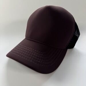 JAMES PERSE Y/OSEMITE Scuba Trucker Hat Bordeaux USA Made Adjustable Mesh Back